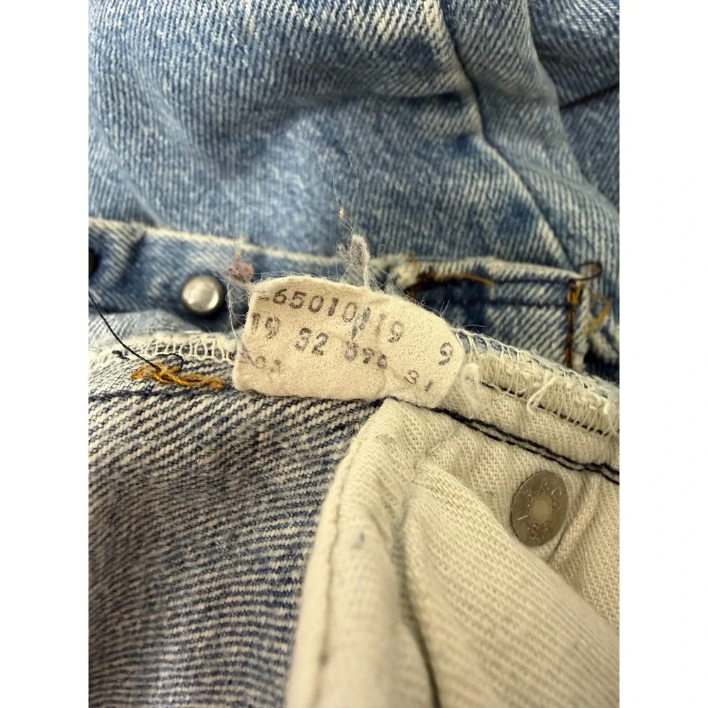 Vintage Levi's 26501-0119 USA Jeans 32x31 DEVS Wash Em Hot Tag 1980s Rare